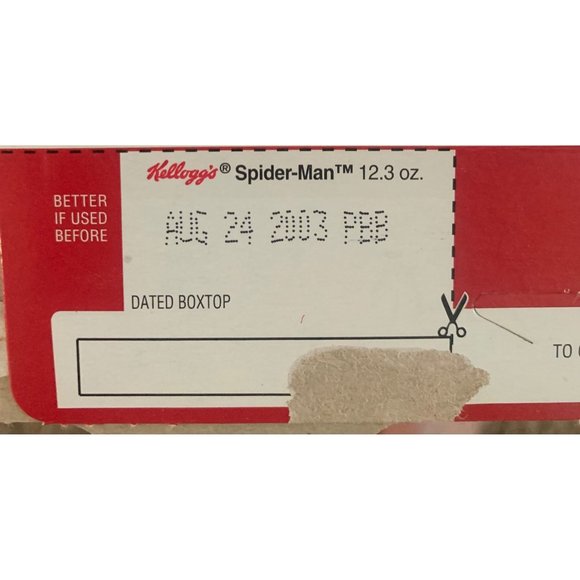 VINTAGE Spider-Man-Spidey-Berry Fruit flavored Limited Edition Flat Empty Cereal - Picture 10 of 14